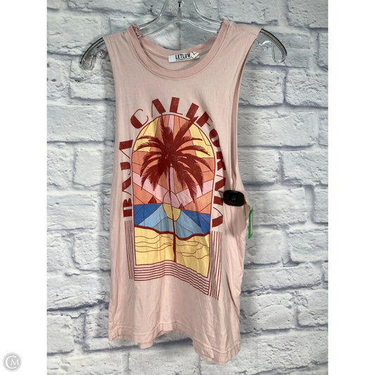 Tank Top By Anthropologie In Pink, Size: Xs