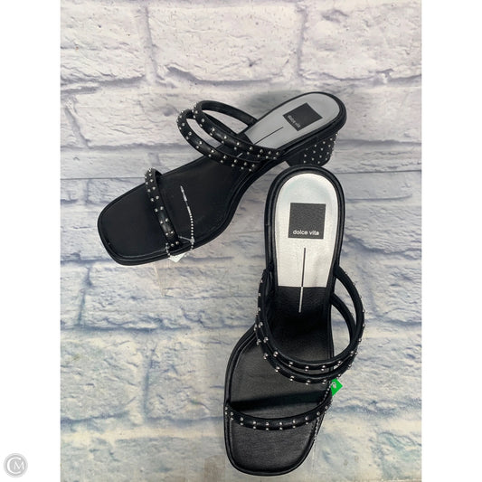 Sandals Heels Block By Dolce Vita In Black, Size: 11