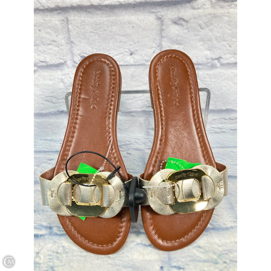 Sandals Designer By See By Chloe In Gold, Size: 7.5