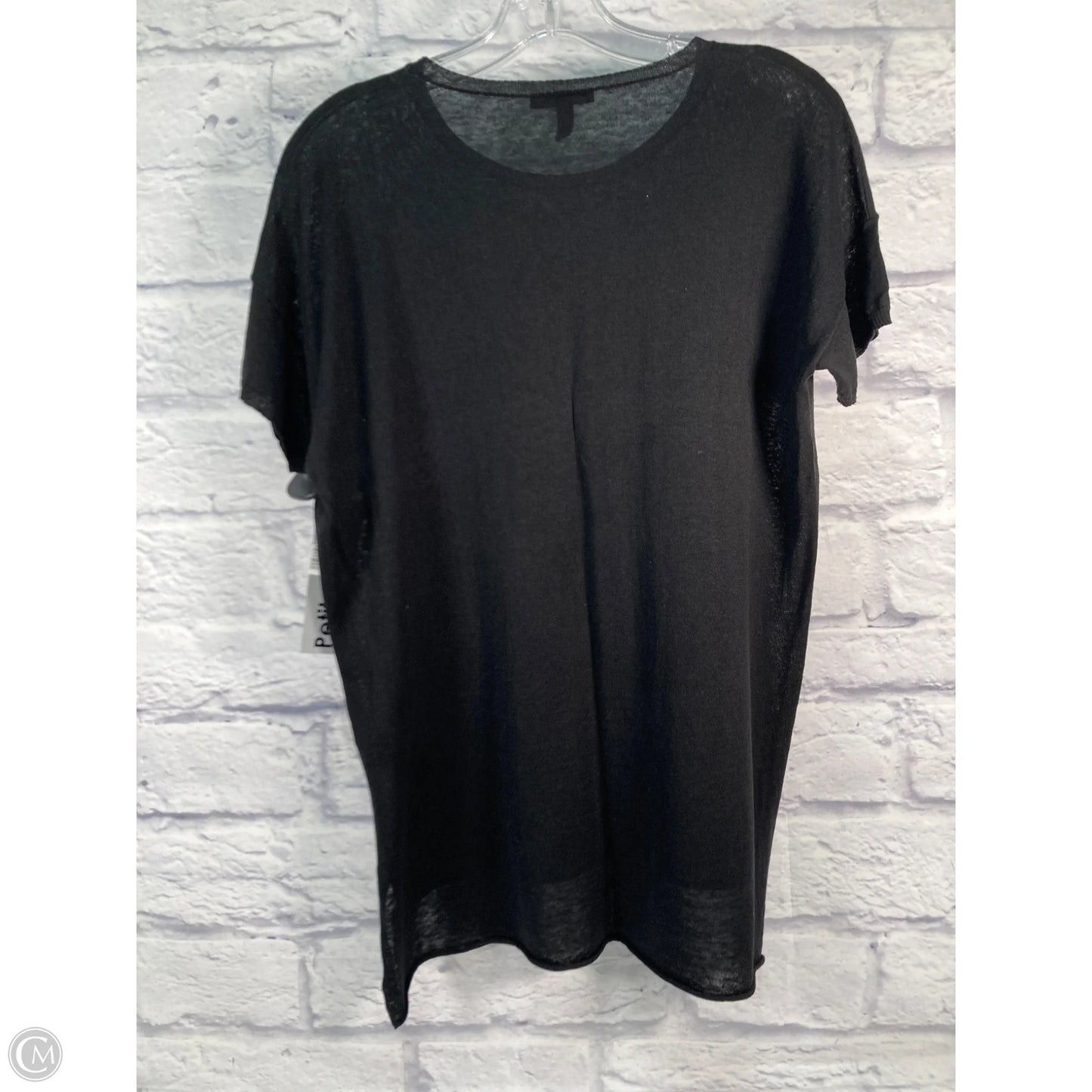 Tunic Short Sleeve By Eileen Fisher In Black, Size: Lp