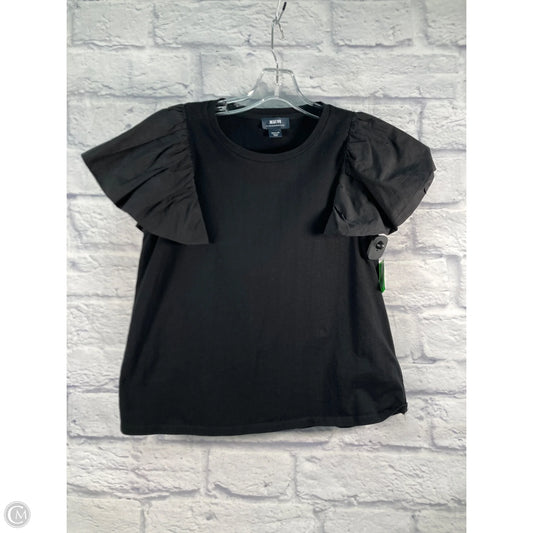 Top Short Sleeve By Maeve In Black, Size: M