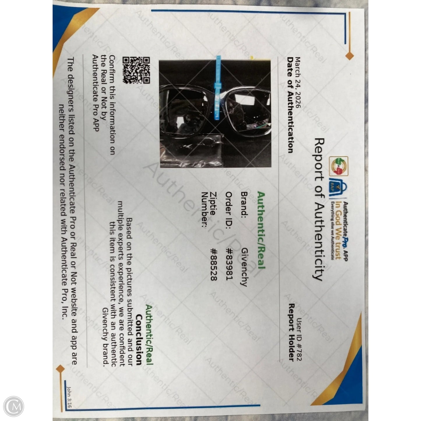 Sunglasses Luxury Designer By Givenchy, Size: Large