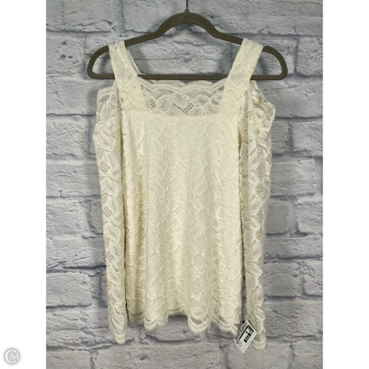 Top Long Sleeve By Chicos In Cream, Size: S