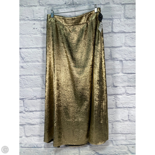 Skirt Maxi By Chicos In Gold, Size: 16