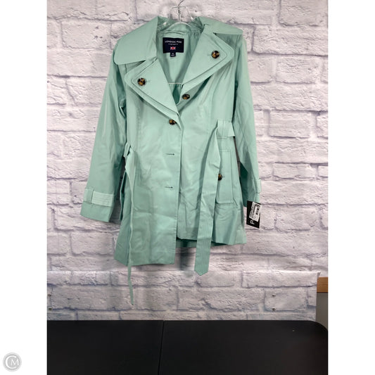 Coat Trench Coat By London Fog In Green, Size: Mp