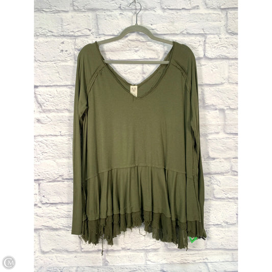 Top Long Sleeve By We The Free In Green, Size: L