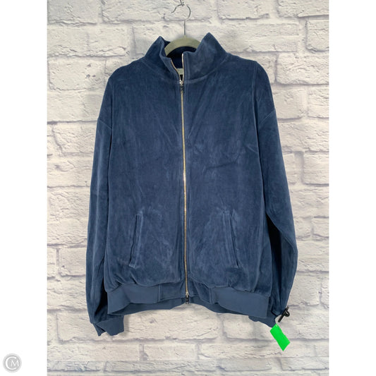 Sweatshirt Collar By Clothes Mentor In Blue, Size: M