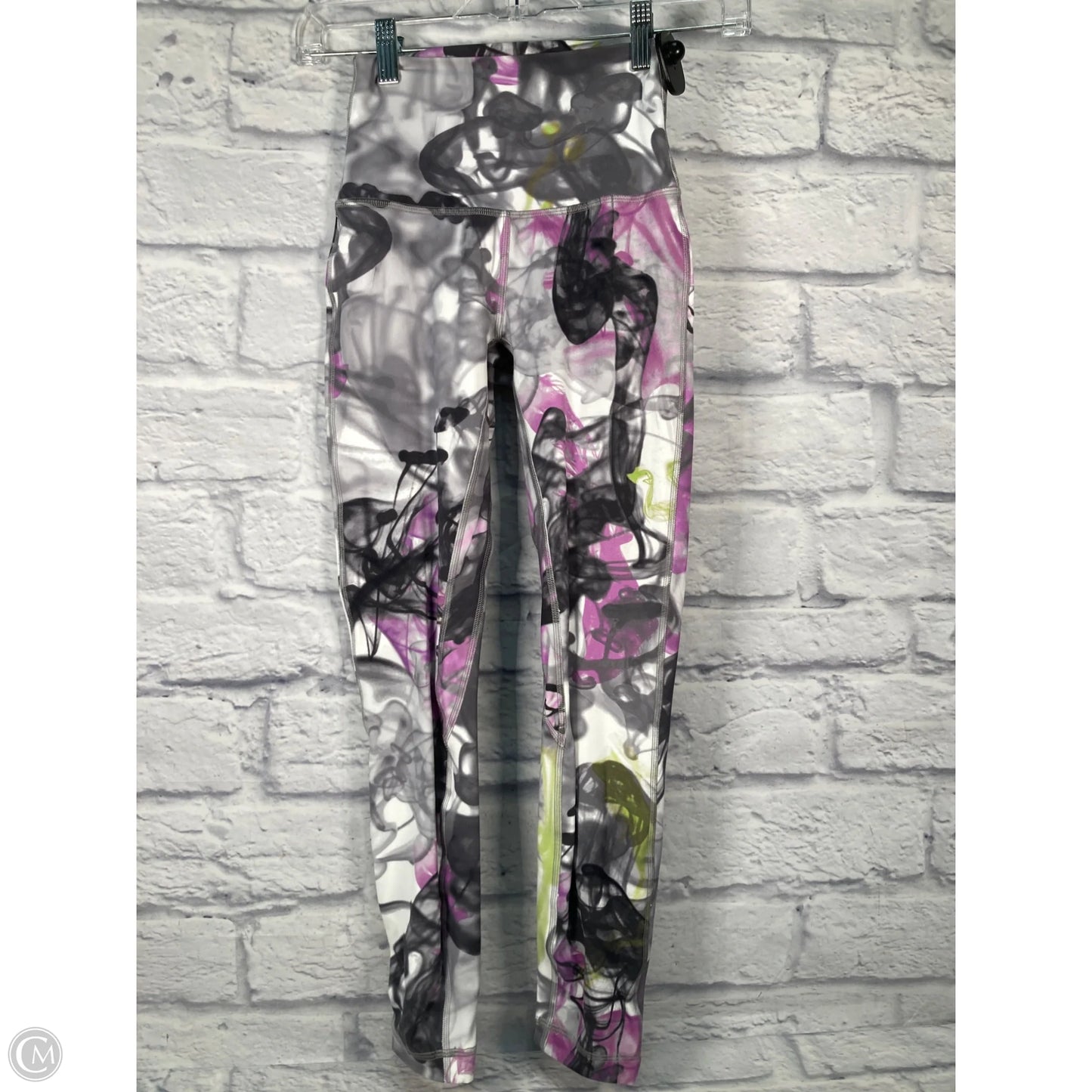 Athletic Leggings By Lululemon In Black & Grey, Size: 2