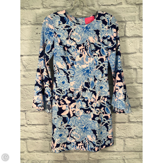 Dress Designer By Lilly Pulitzer In Blue & Pink, Size: Xxs