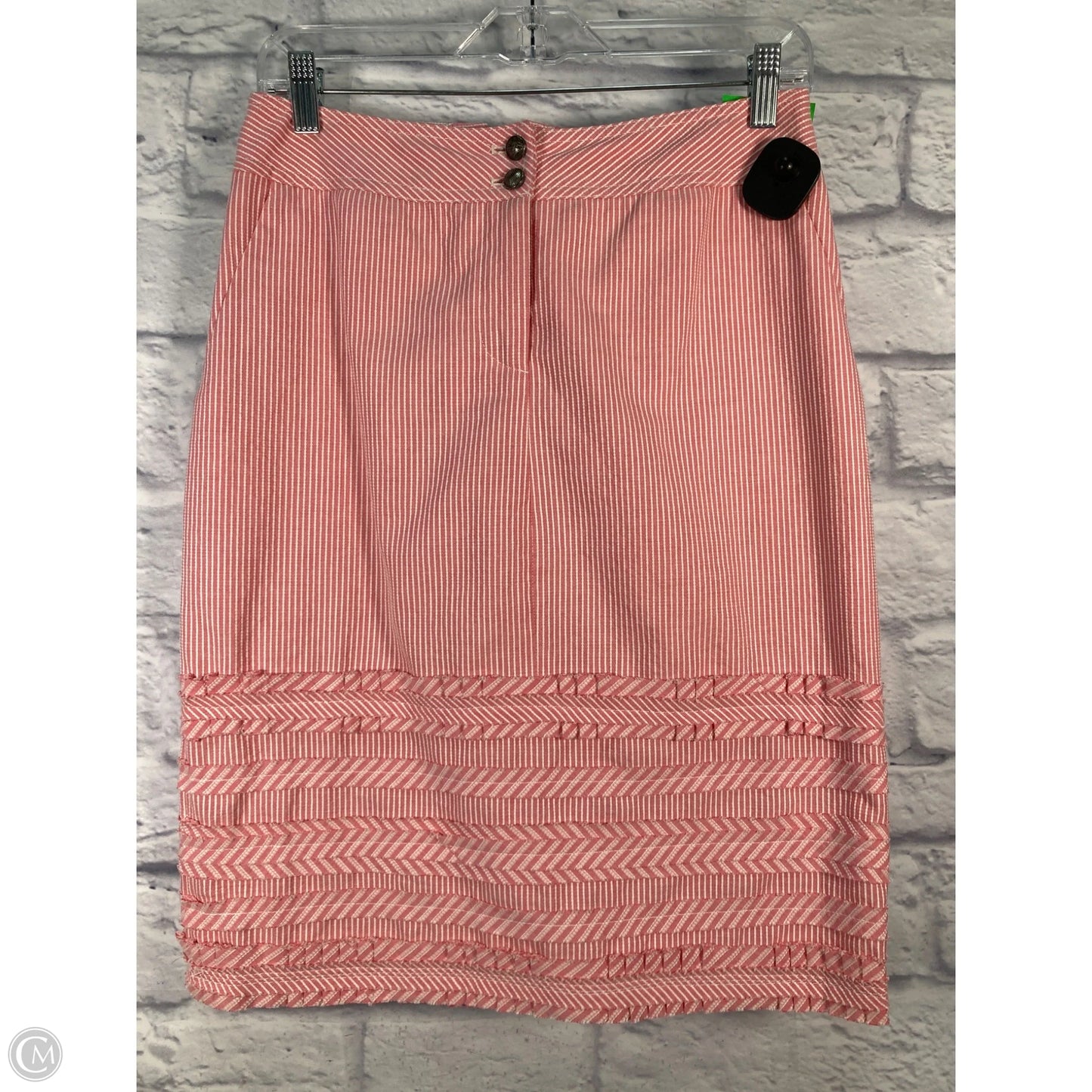 Skirt Midi By Cynthia Steffe In Striped Pattern, Size: 6