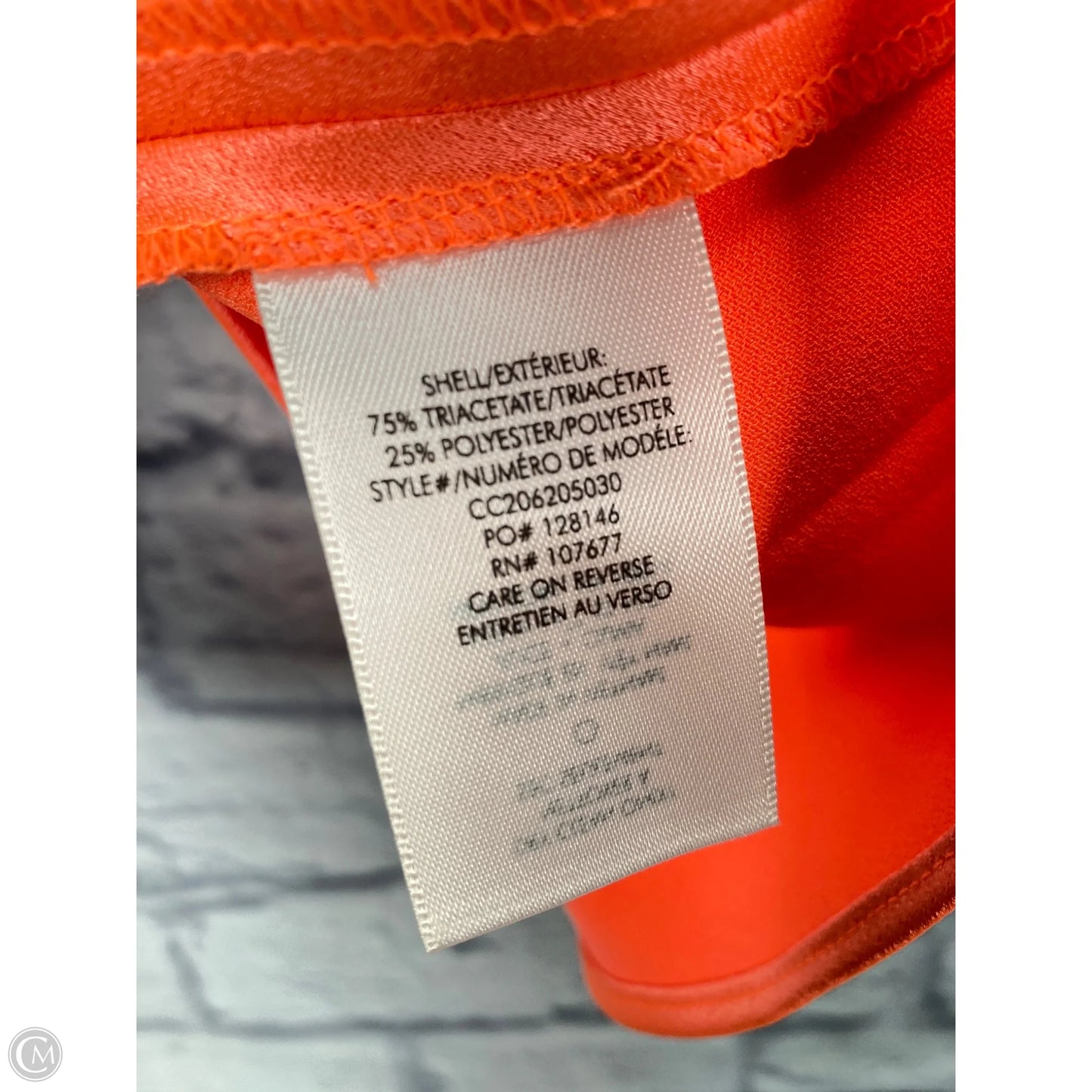 Top Sleeveless Designer By Alice + Olivia In Orange, Size: L