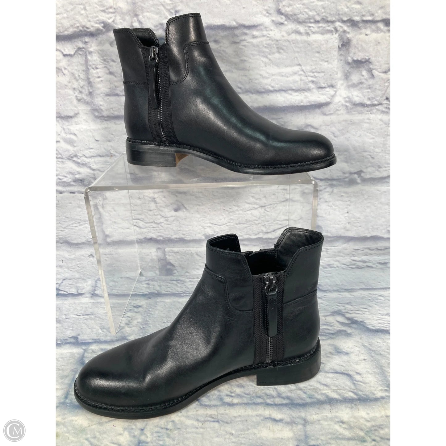 Boots Ankle Heels By Franco Sarto In Black, Size: 8