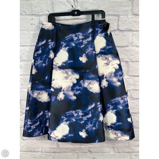 Skirt Designer By Kate Spade In Blue & White, Size: 12