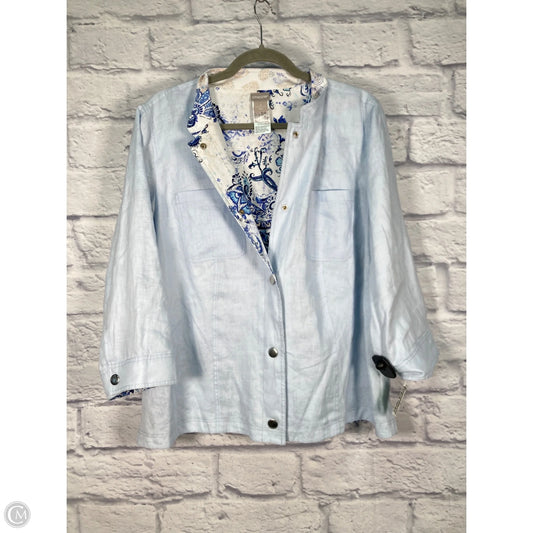 Jacket Other By Chicos In Blue, Size: Xl
