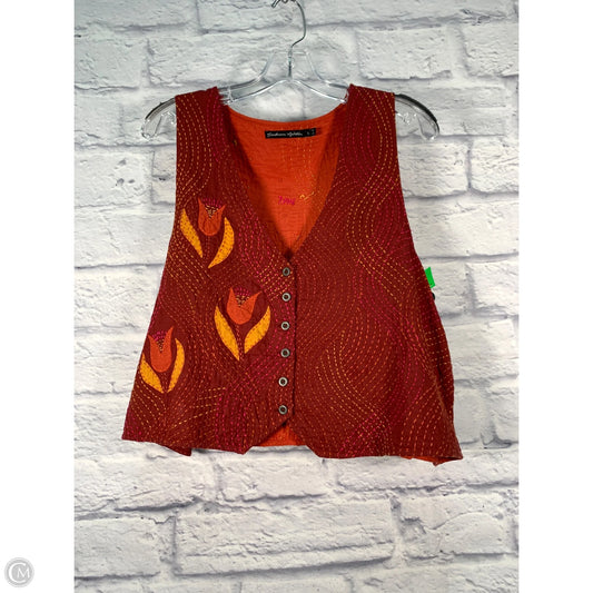 Vest Other By Clothes Mentor In Orange & Red, Size: L