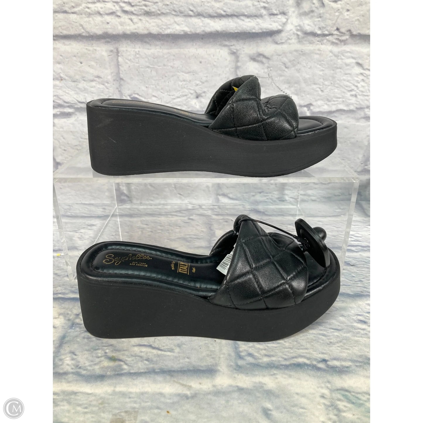 Sandals Heels Wedge By Seychelles In Black, Size: 7