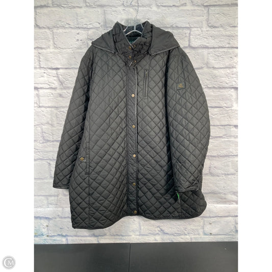 Coat Puffer & Quilted By Lauren By Ralph Lauren In Black, Size: Xl