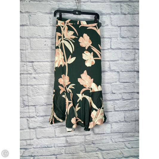 Skirt Midi By Elie Tahari In Green & Pink, Size: 2