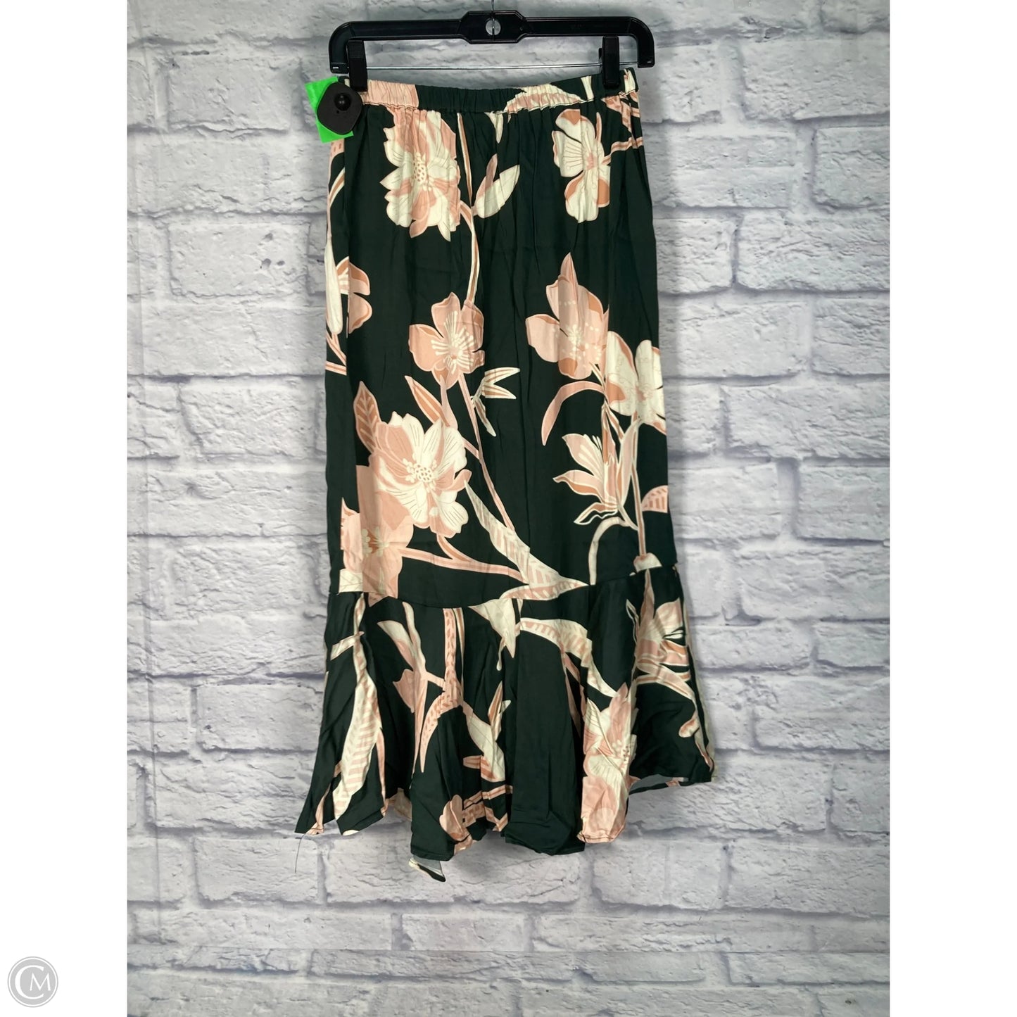 Skirt Midi By Elie Tahari In Green & Pink, Size: 2