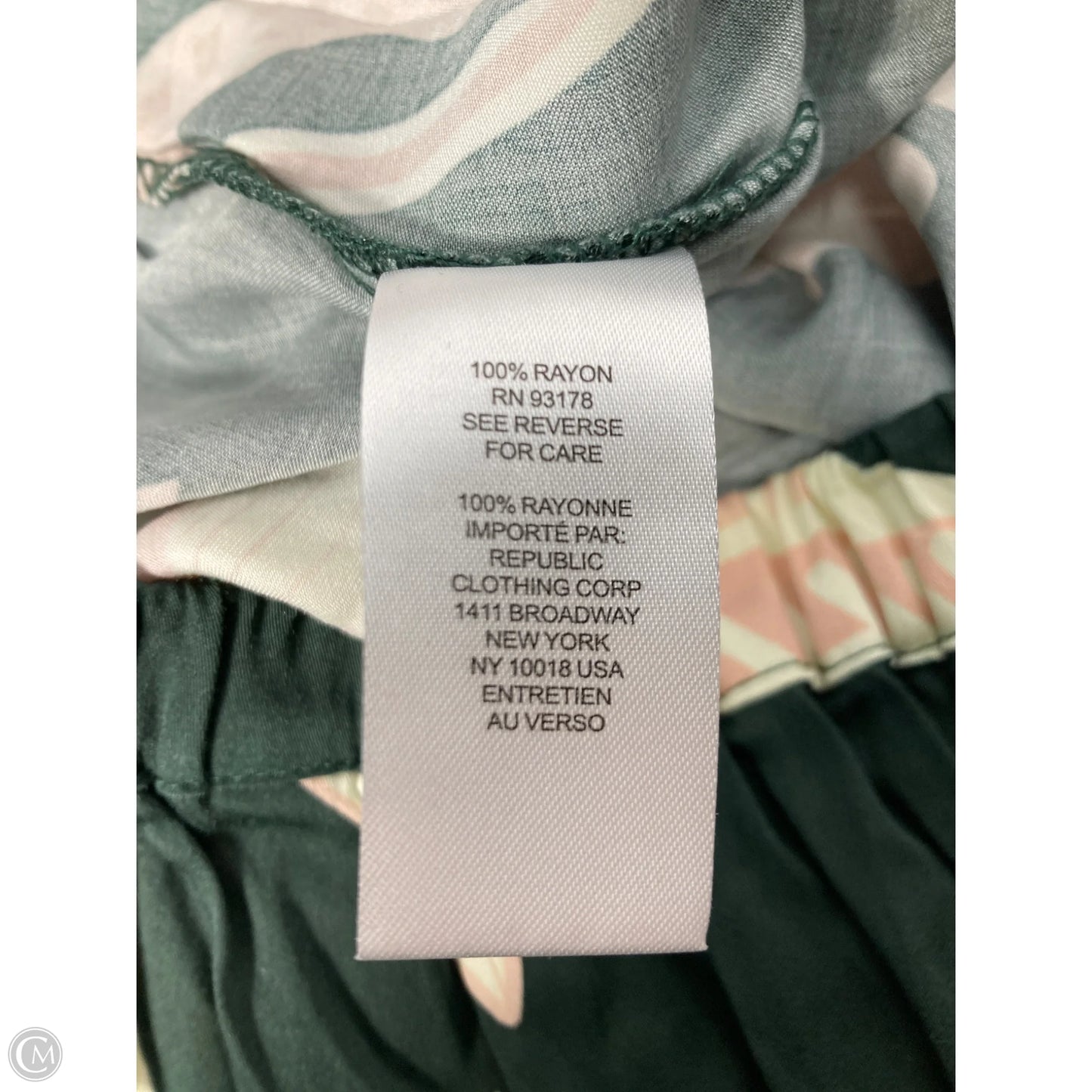 Skirt Midi By Elie Tahari In Green & Pink, Size: 2