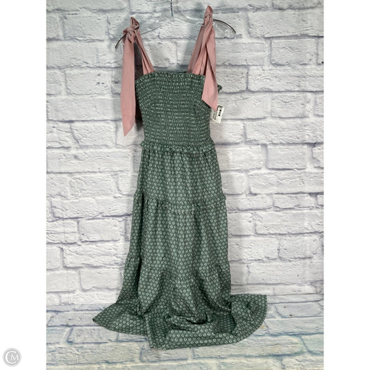 Dress Casual Maxi By Clothes Mentor In Green & White, Size: S