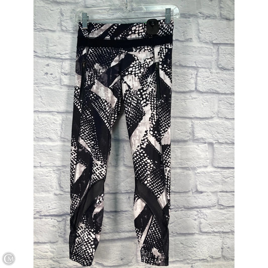 Athletic Leggings By Lululemon In Black & White, Size: 4
