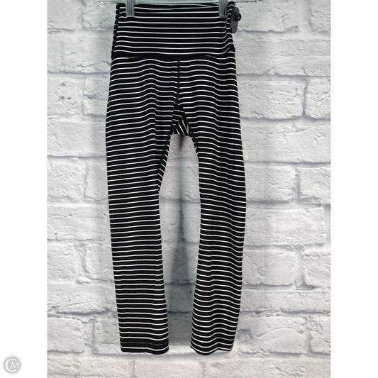 Athletic Leggings By Lululemon In Striped Pattern, Size: 2