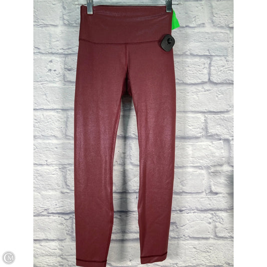 Athletic Leggings By Lululemon In Red, Size: 4