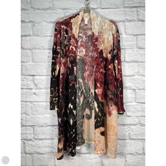 Sweater Cardigan By Chicos In Multi-colored, Size: L