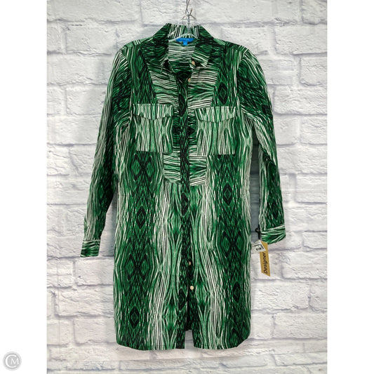 Dress Designer By Derek Lam In Green & White, Size: S