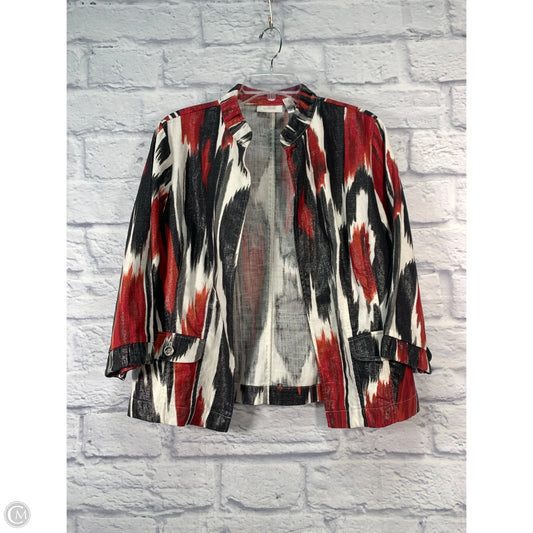Jacket Denim By Chicos In Multi-colored, Size: L