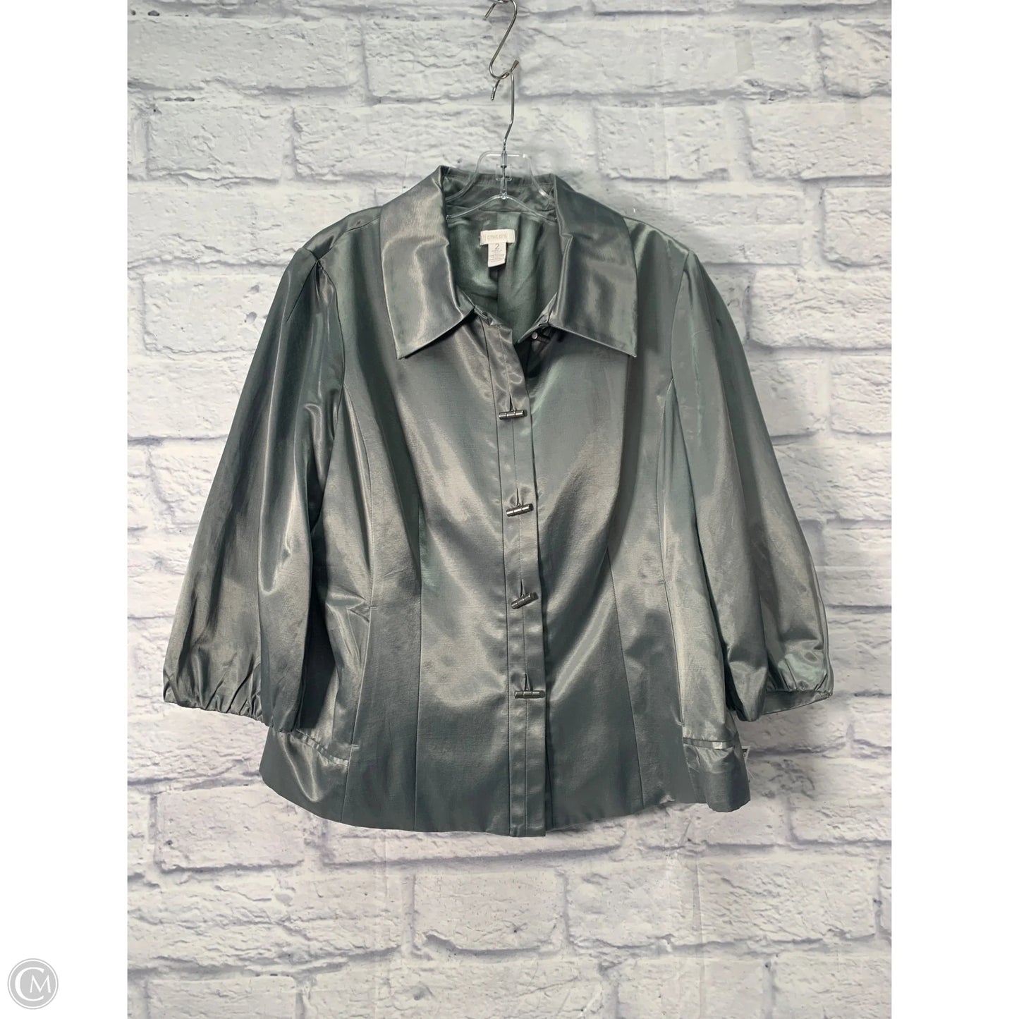 Jacket Other By Chicos In Grey, Size: L