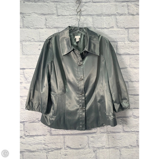Jacket Other By Chicos In Grey, Size: L