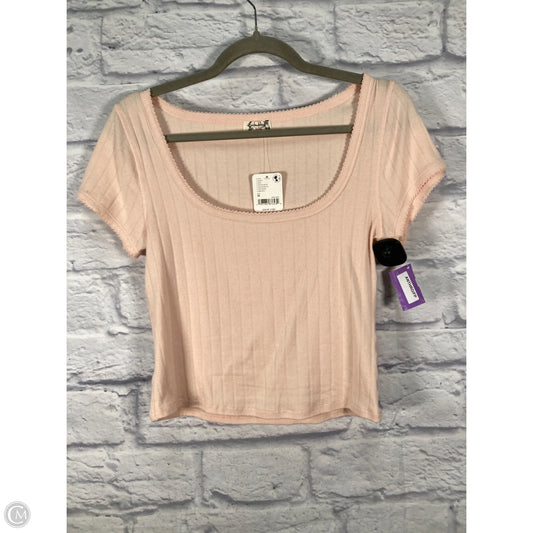 Top Short Sleeve By Free People In Pink, Size: M