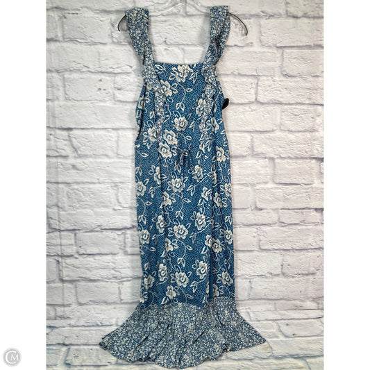Dress Casual Maxi By Paige In Blue & Cream, Size: S