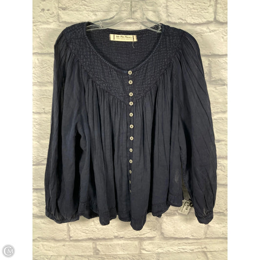 Top Long Sleeve By We The Free In Blue, Size: Xs