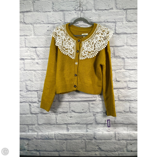 Sweater Cardigan By Maeve In Yellow, Size: M
