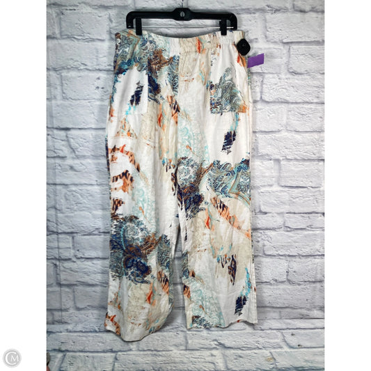 Pants Linen By Chicos In Multi-colored, Size: 10