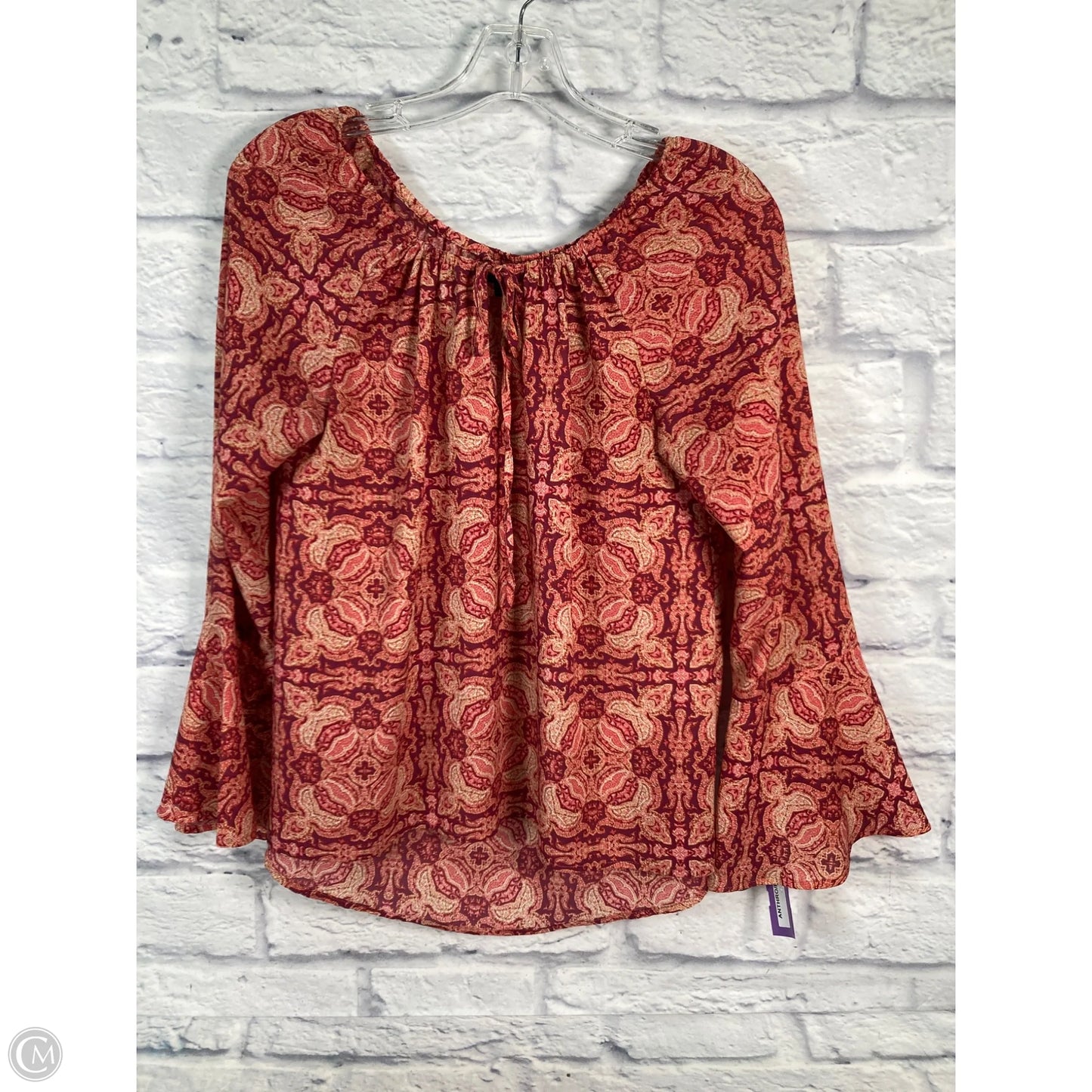 Blouse Long Sleeve By Sanctuary In Pink, Size: S