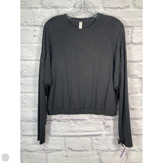 Athletic Top Long Sleeve Crewneck By Lululemon In Black, Size: 10
