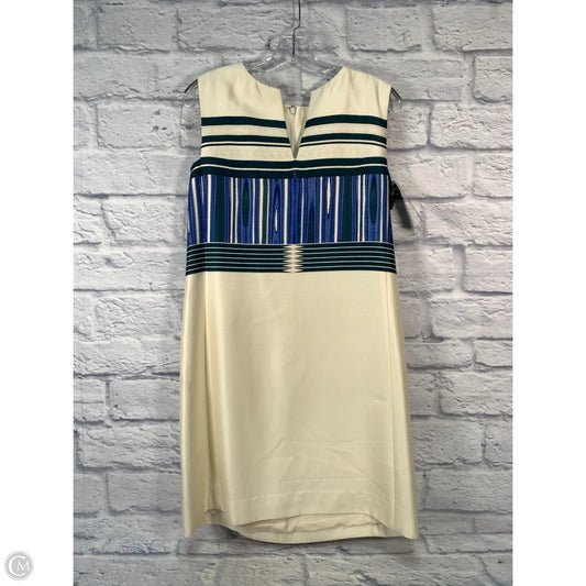 Dress Designer By Tory Burch In Blue & Cream, Size: M