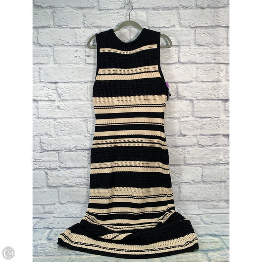 Dress Casual Midi By Little Lies In Black & Tan, Size: L