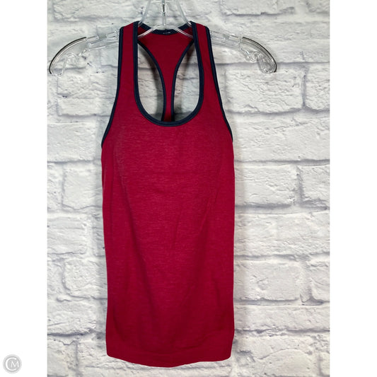 Athletic Tank Top By Lululemon In Red, Size: 4