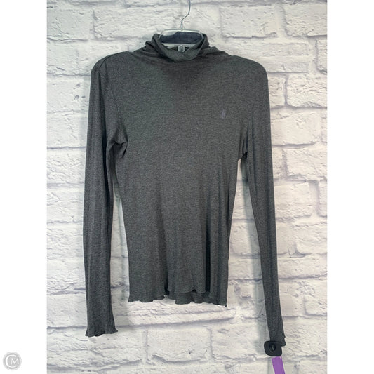 Top Long Sleeve By Ralph Lauren In Grey, Size: M