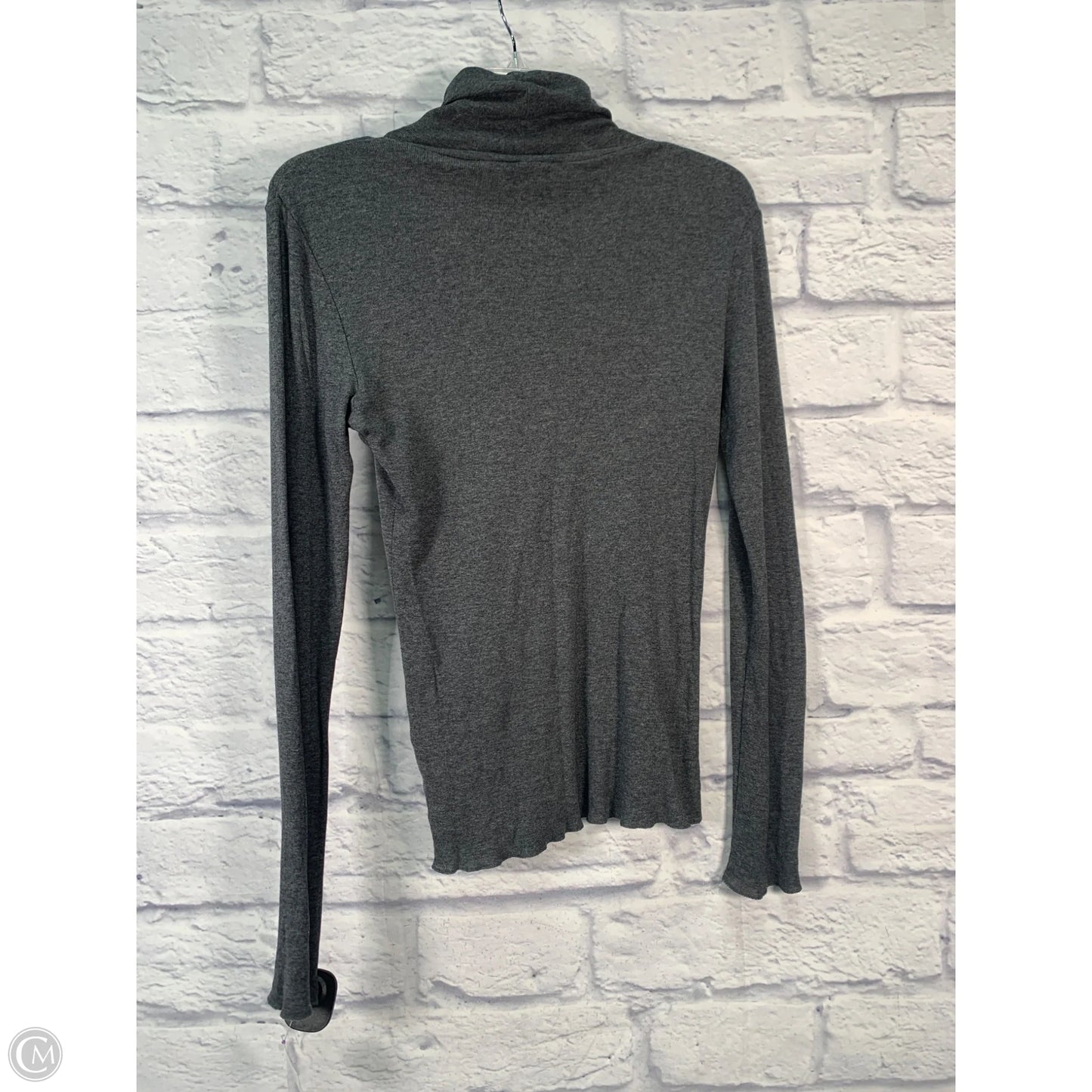 Top Long Sleeve By Ralph Lauren In Grey, Size: M