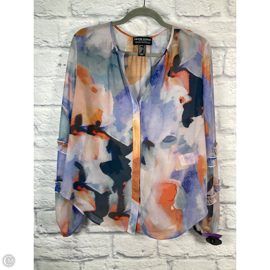 Blouse Long Sleeve By Frank Lyman In Multi-colored, Size: M