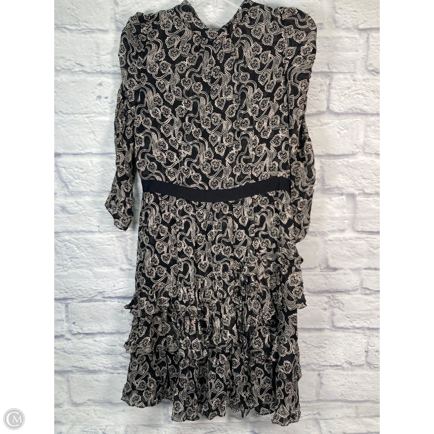 Dress Party Short By Rebecca Taylor In Black & Cream, Size: M