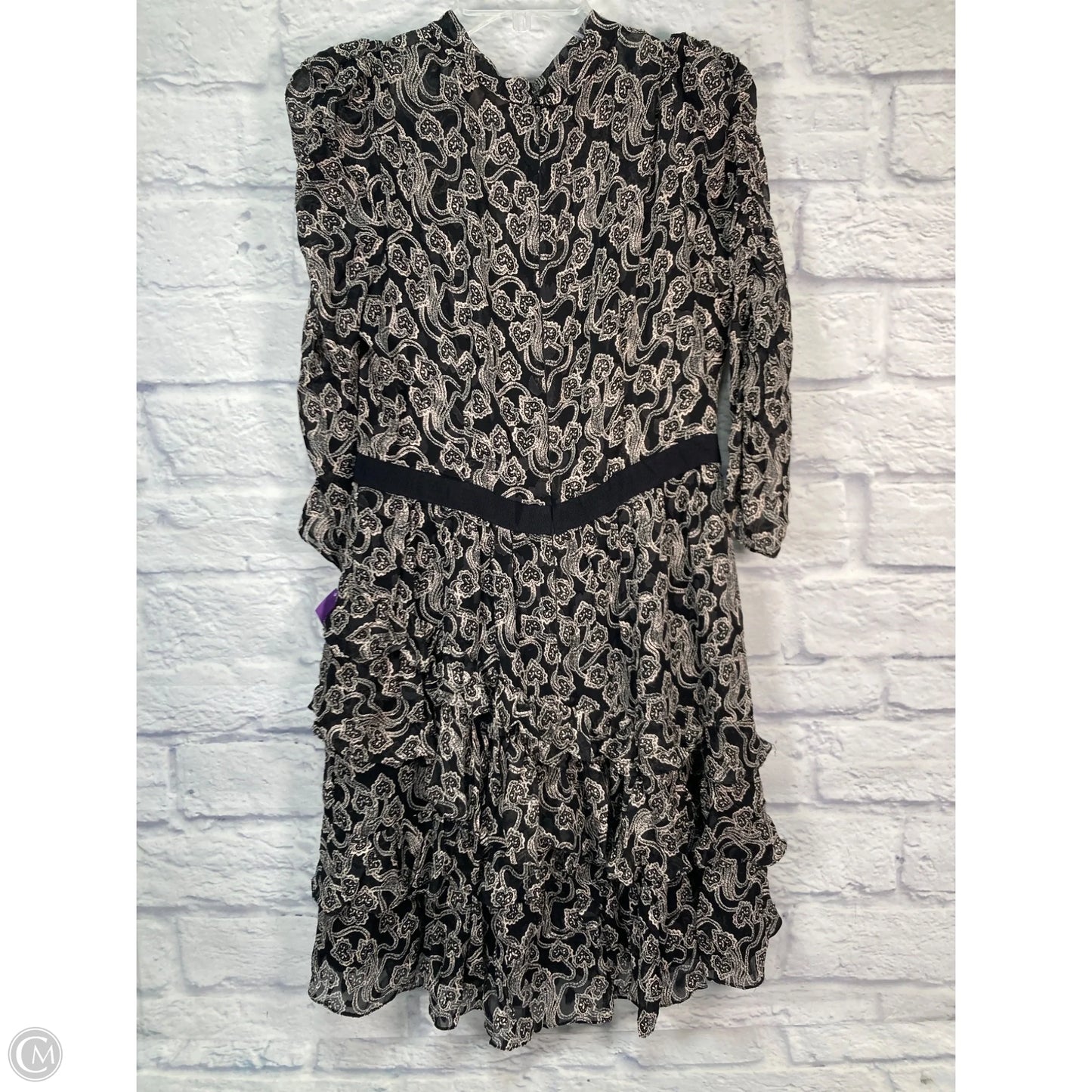 Dress Party Short By Rebecca Taylor In Black & Cream, Size: M