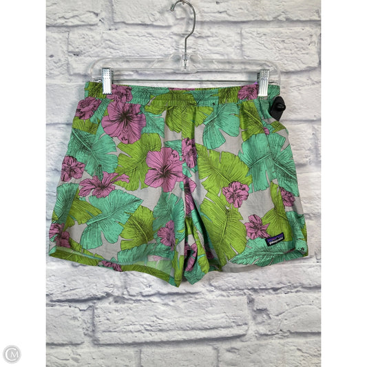 Athletic Shorts By Patagonia In Green & Purple, Size: S