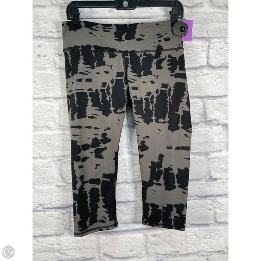 Athletic Leggings Capris By Alo In Black & Grey, Size: S